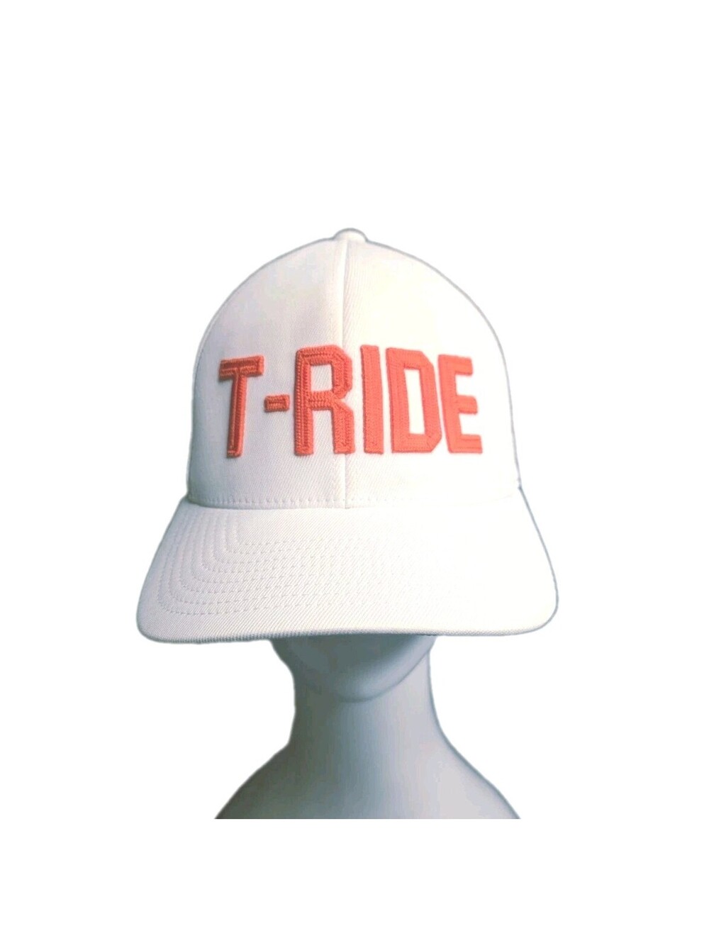 G/FORE T-RIDE Golf Hat White Red Orange Flexfit 110 Snapback Cap Mens OSFM EUC
